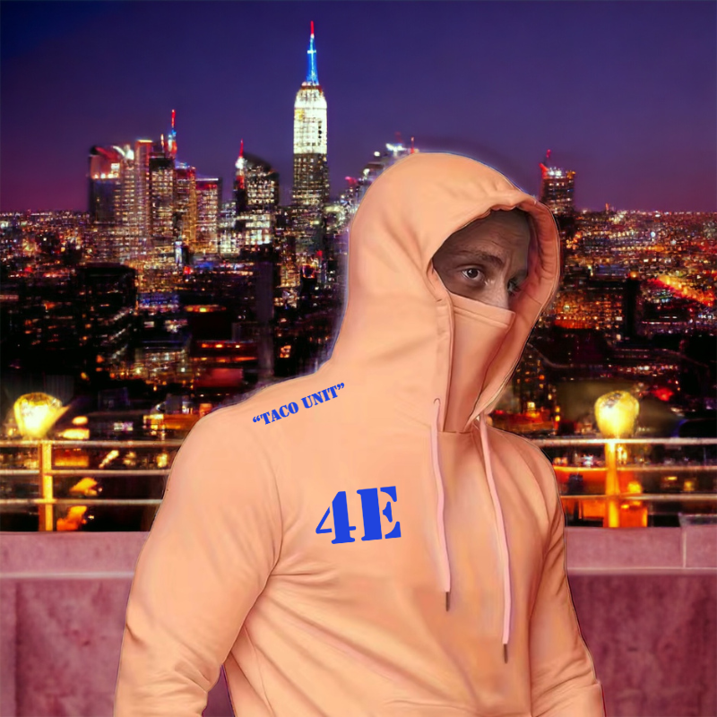 Custom Hooded Sweatshirt with Face Mask