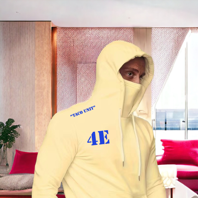 Custom Hooded Sweatshirt with Face Mask