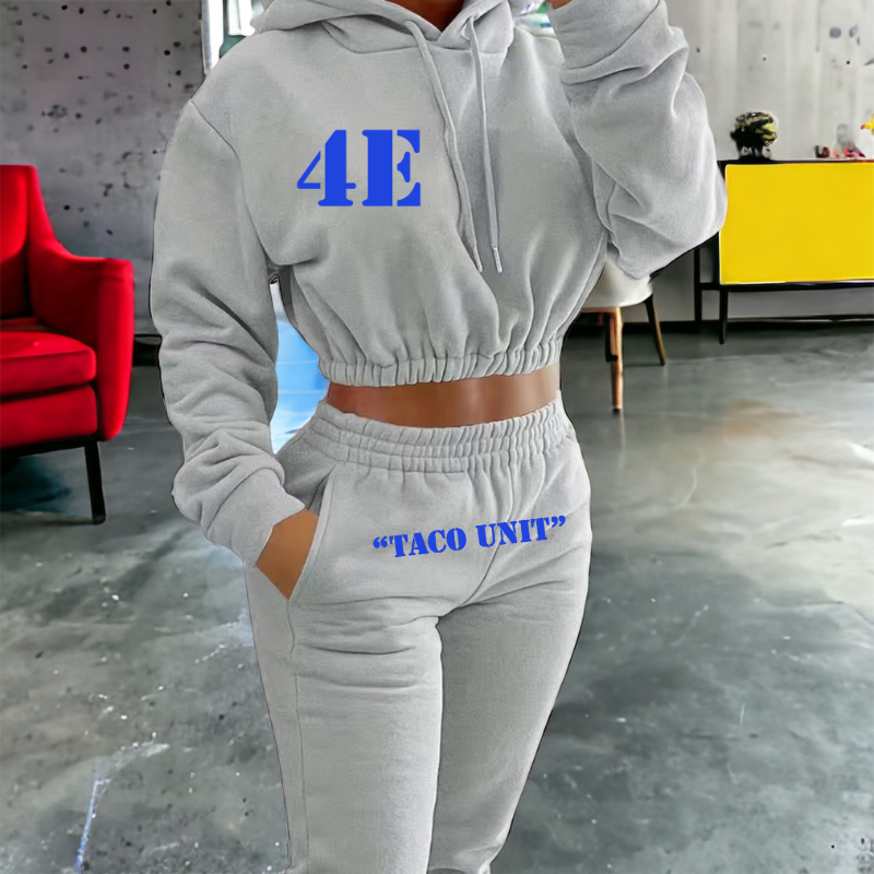 Custom Female Crop Top Jogger (Polyester)